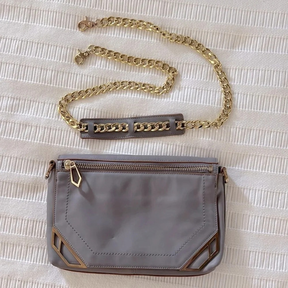 Botkier Handbags - Authentic BOTKIER crossbody or clutch leather super cute gold chain! EUC
